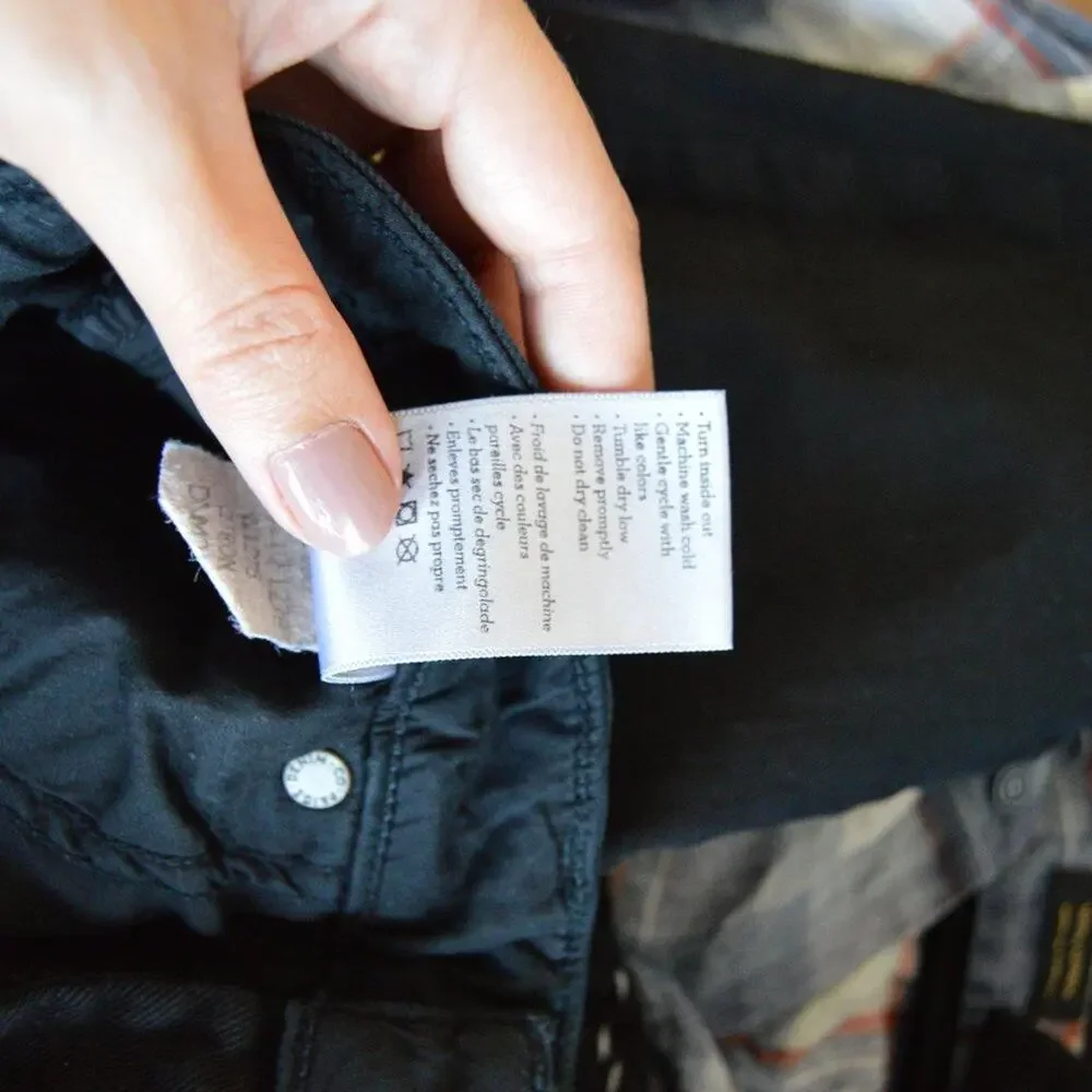 Paige Size 25 Black Skinny Jeans with Zipper Detail at Ankles | Size 25 - Picture 9 of 9